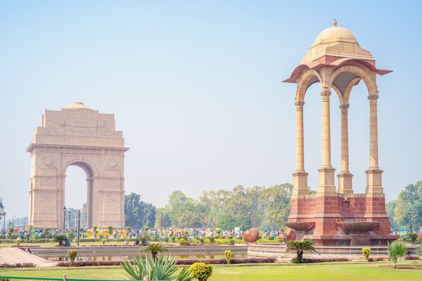 Canopy and India Gate in New Delhi, India